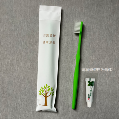酒店客房牙刷牙具梳子一次性用品 自然清新绿牙刷500 普通发票