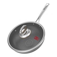 康巴赫0钛蜂窝双面屏炒锅